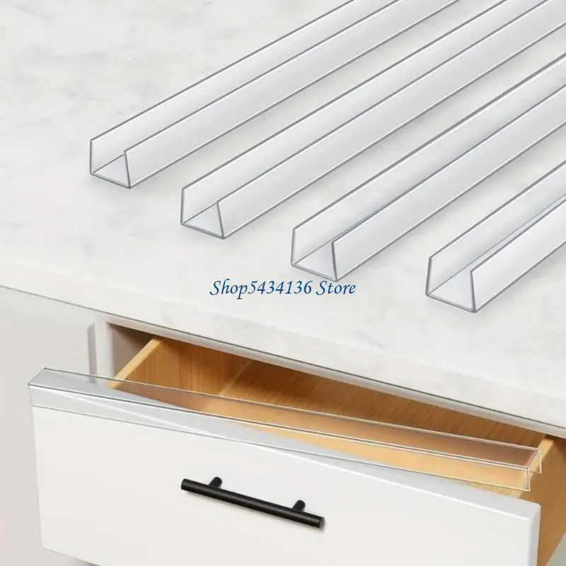 

H7ED Водонепроницаемый угловой протектор из ПВХ, 45 см, прозрачный, настраиваемая длина, защита кромок для защиты кромок шкафа,