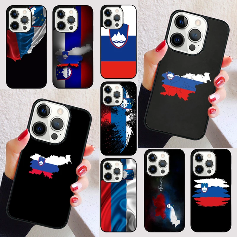 Slovenia Slovenija Flag cover For iPhone 15 16 13 12 11 14 Pro Max Mini Max SE 2020 7 8 6S Plus Phone Case