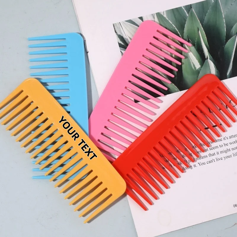 

【Logo Custom】50Pcs Customized Large Tooth Comb Beauty and Hairdressing Enterprise Mass Customization of Combs