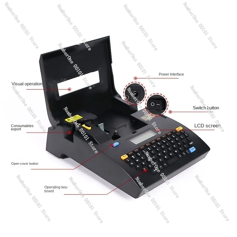 LK-320p Cable ID Printer+Can Connect PC Electronic Lettering Machine PVC Tube Printer Wire Mark Machine Line mark printer