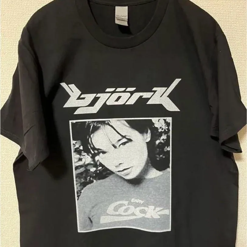 Футболка унисекс с короткими рукавами 90-х годов Bjork Debut Remake vtg NH21973 Футболка унисекс с короткими рукавами 90-х годов Bjork Debut Remake vtg NH21973