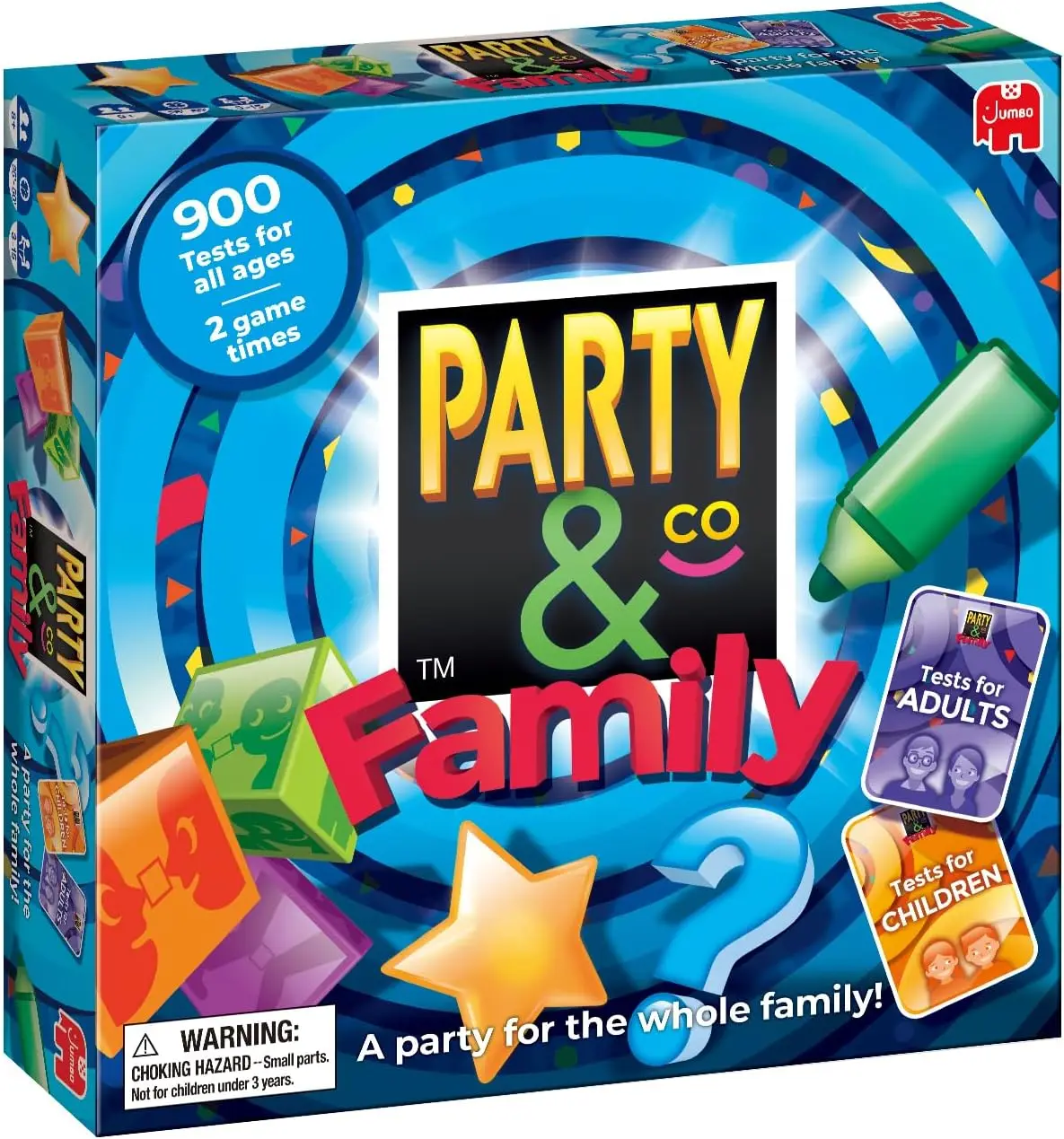 

Party & Co. Family Board Game - Fun Multi-Challenge Game for 8+ Years, Multiplayer Family Entertainment.