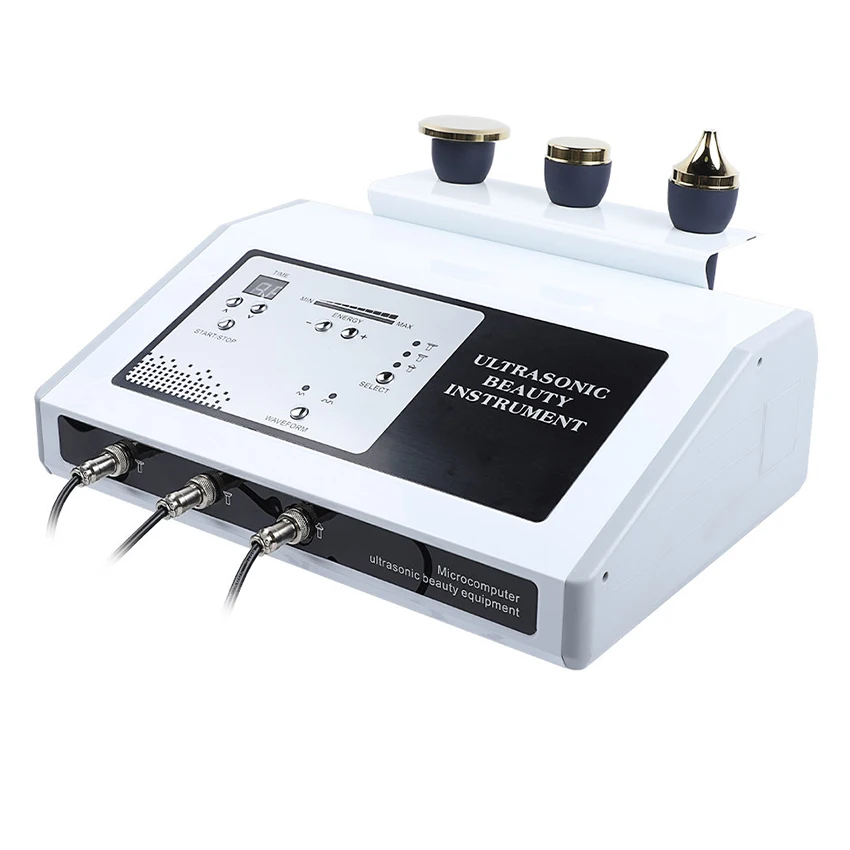 Draagbare ultrasone gezichtslift stimulator Schoonheidsinstrument 1 MHz behandeling Huidverzorging Gezichts-anti-aging gezichtsmassager