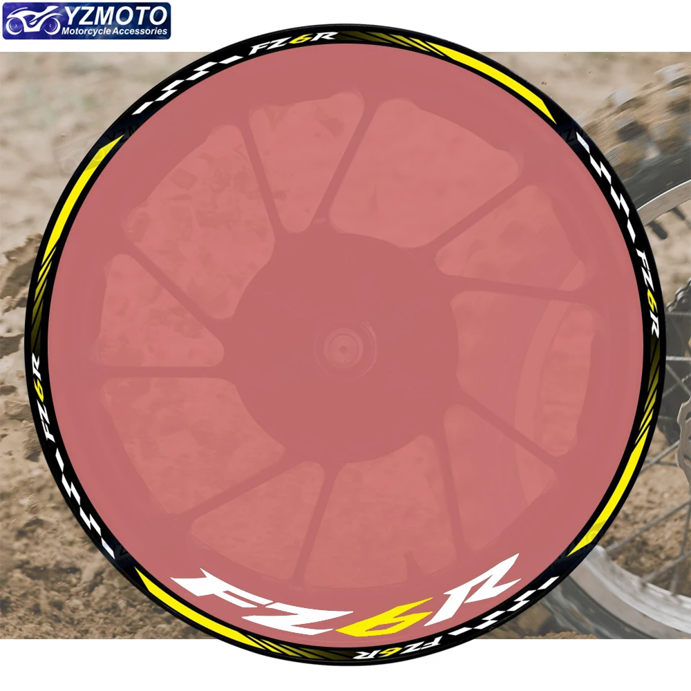 

Motorbike Racing Reflective 17 Inch Wheel Stickers Rim Stripe Tape Hub Motorcycle Decal Waterproof Decorate Sticker For FZ6R