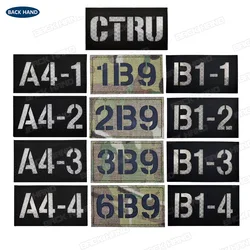 Call sign A4-1 reflective magic patch armband 1B9 2B9 6B9 military tactical helmet patch