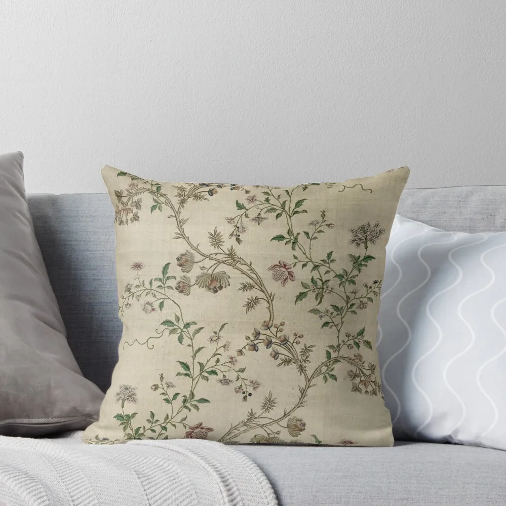 

Beige and vintage floral Throw Pillow Sitting Cushion Sofa Cover pillow