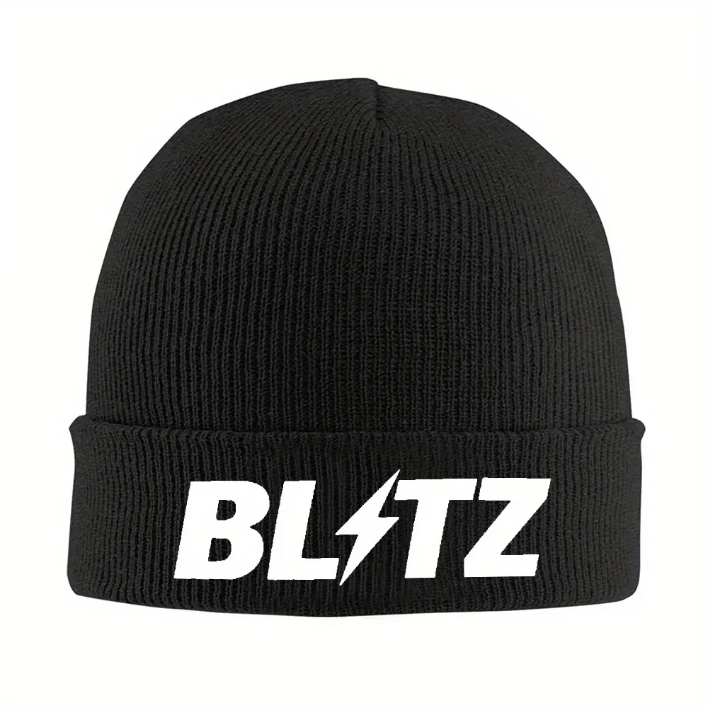New 1pc Blitz JDM Knitted Hat Women's Men's Beanie Autumn Winter Hats Drifting Motorsport Hondaed Warm Cap
