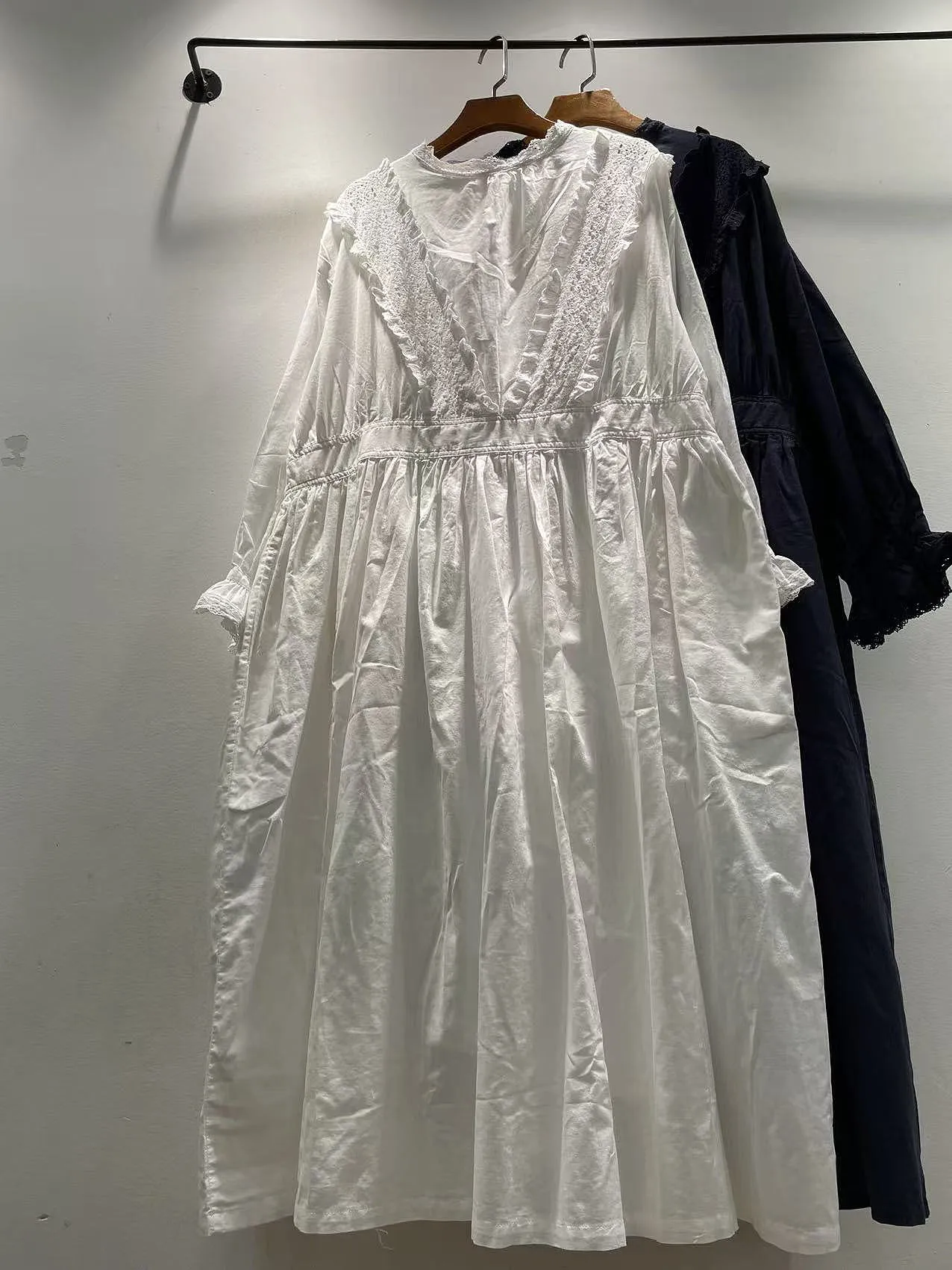 

Весенне-осенняя свободная длинная юбка трапециевидной формы с кружевной отделкой, длинная Sve Dr, женская модная марлевая юбка, дышащая хлопковая повседневная одежда