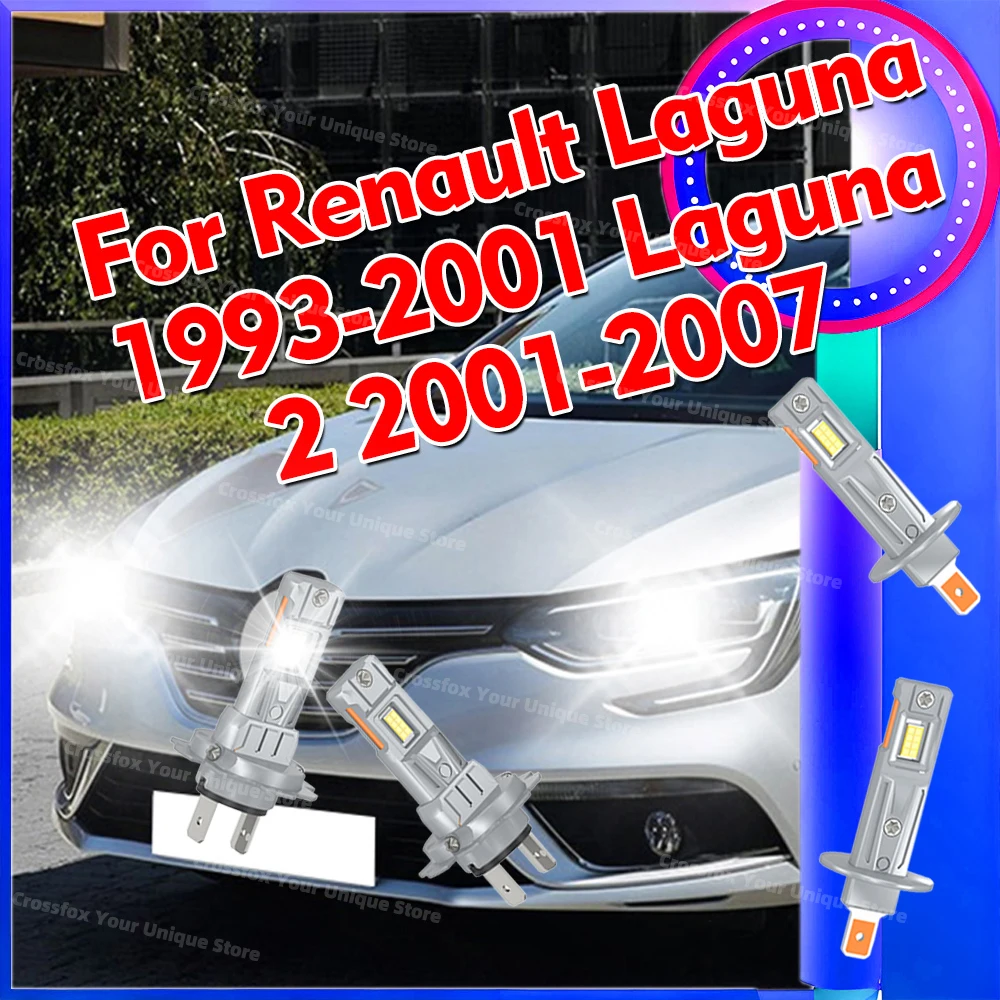 

2/4Pcs 6000K LED Headlights 30000LM Auto Bulbs For Renault Laguna 1993-2001 Laguna 2 Mk2 2001-2007 Front High Low Beam 12V Lamps