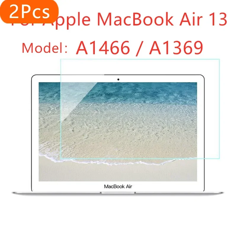 

2 шт. для Apple MacBook Air 13 A1466 A1369 закаленное стекло Защитная пленка для экрана 13,3 дюйма против царапин HD Clear Bubble Free Защитная пленка