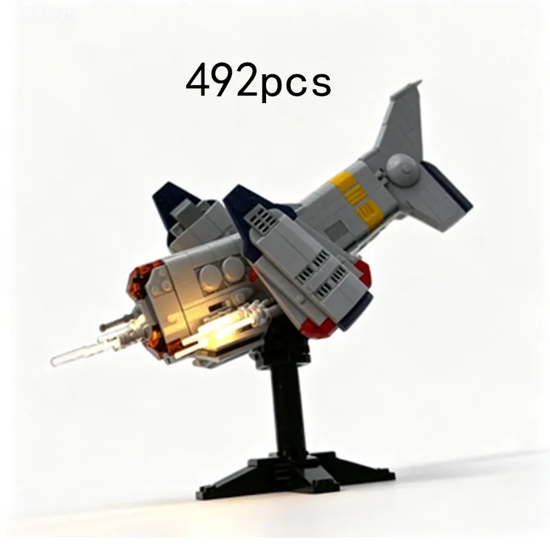 

MOC492pcs Small Particle Building Block Airplane Model Toy Gift Set for Boys Desktop Ornament