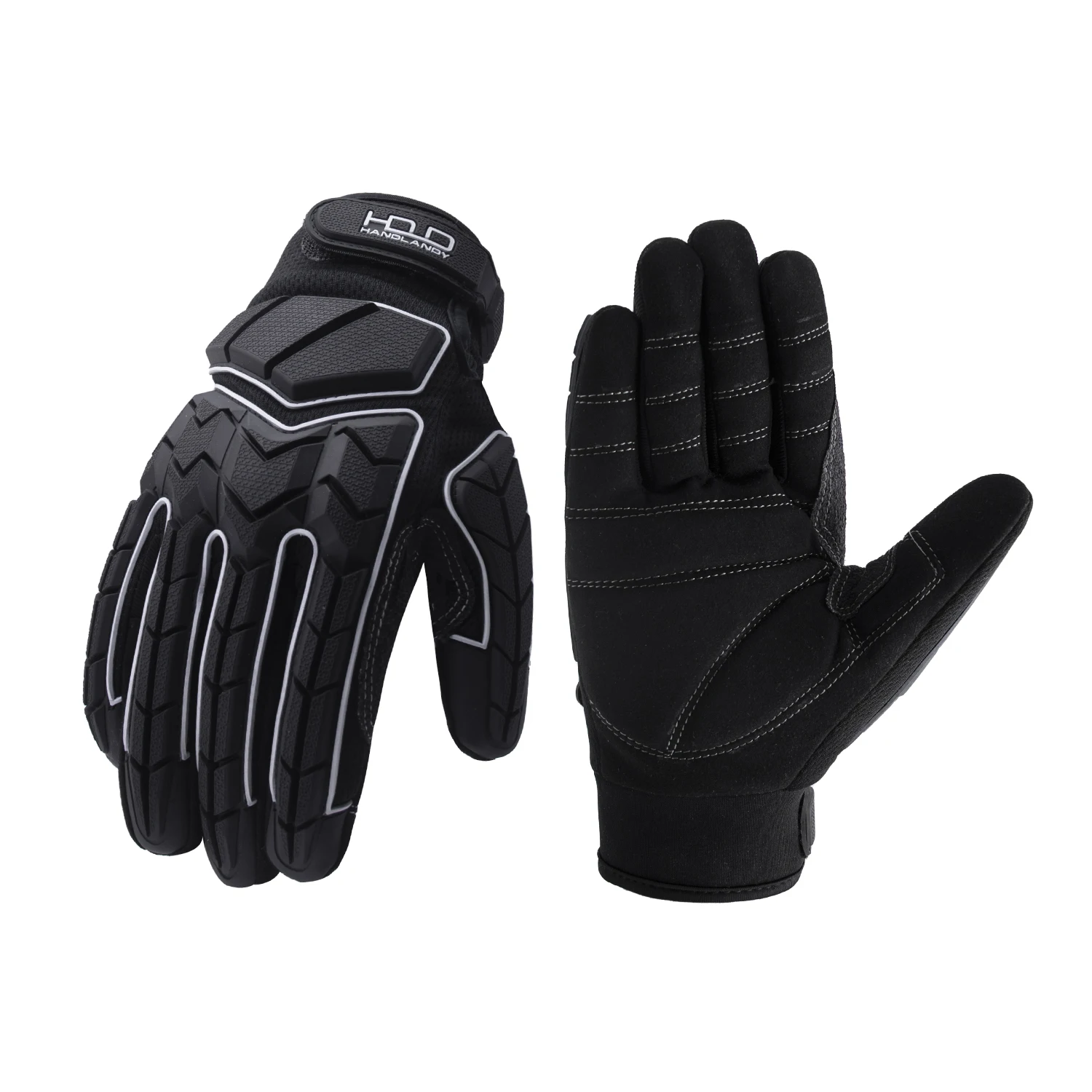 Guanti antivibranti HANDLANDY, imbottitura SBR, guanti anti-impatto protettivi TPR, guanti da lavoro meccanico per olio e gas da uomo