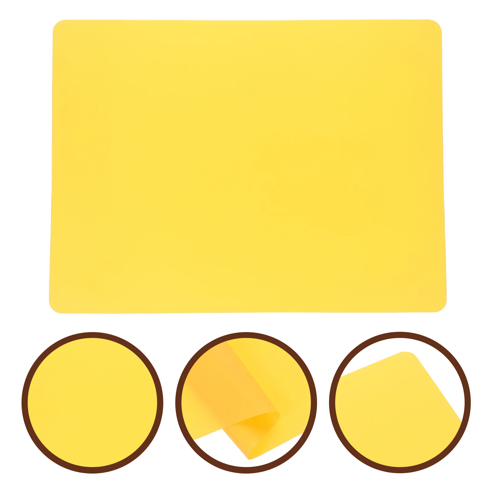 

Silicone Place Anti-Scald Heat Resistant Table Mat Non-Slip Thickened Countertop Mat Reusable Resistant Dining