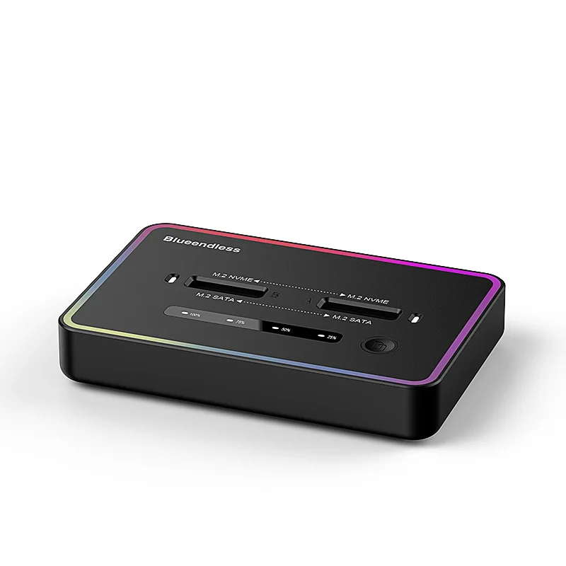 

Dual disk position m.2 hard disk base nvme/sata one-click offline copy 20G transfer SSD box