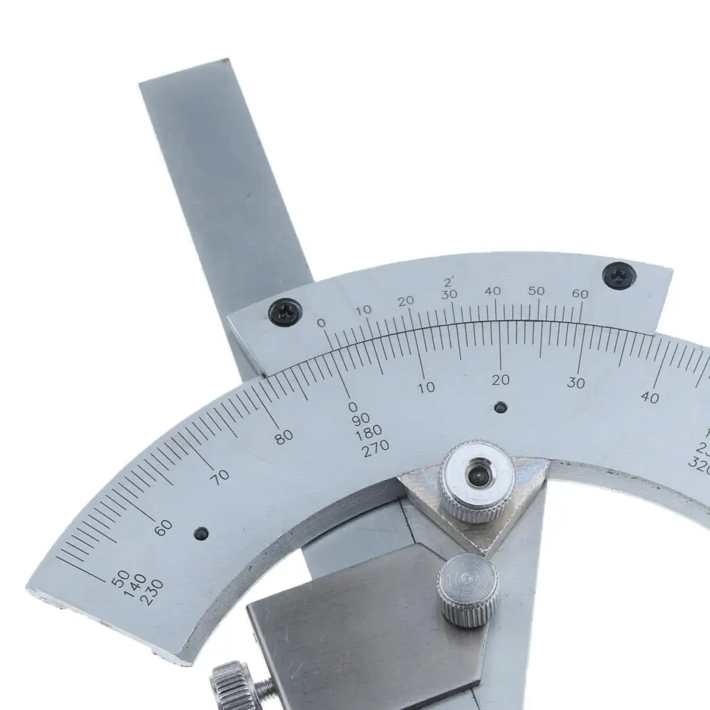 Precision Bevel Protractor Stainless Steel Angle Ruler Measurer with Vernier Scale Universal Measure Tool for Woodworking Tasks