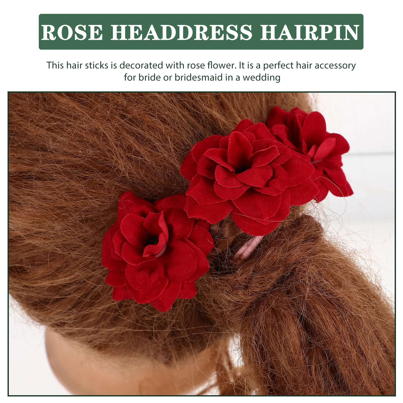 

6 шт., заколка для волос в стиле ретро с розой, женские аксессуары, свадебные палочки для волос, зажимы с цветами, декоративные заколки для свадебной вечеринки, повседневное использование волос