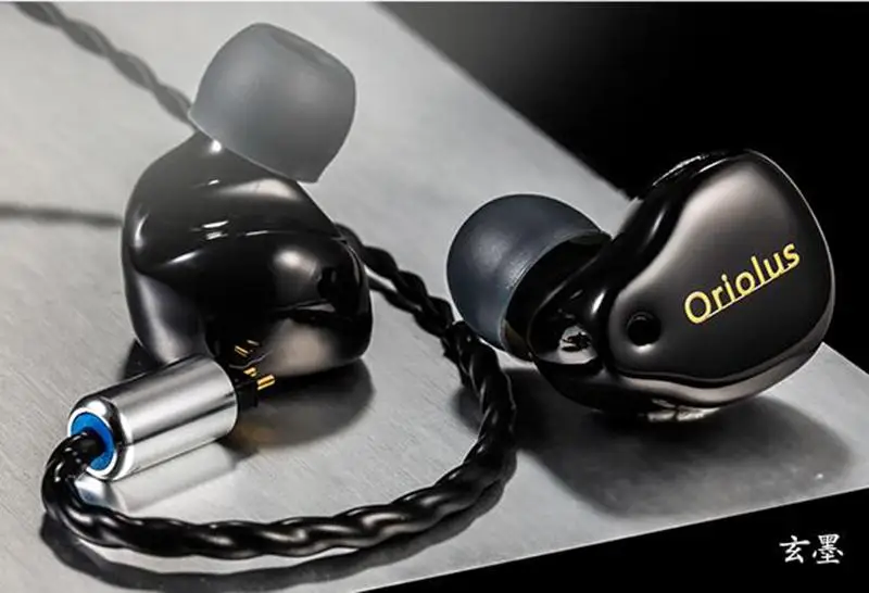 Oriolus HiFi Finschi 1BA+1DD Hybrid Monitor In-Ear Earphones for Studio DJ Stage Audiophile Musician 2 Pin 0.78mm Earbuds