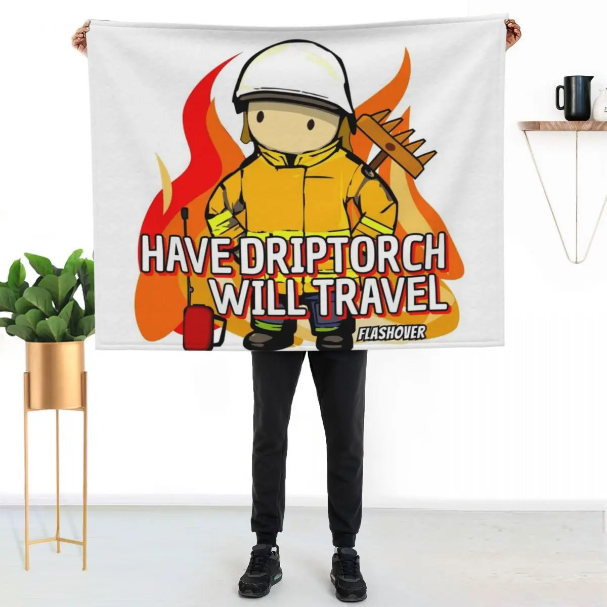 

Have Driptorch, Will Travel Throw Blanket Fuzzy Plush Throw Blanket for Sofa Chair
