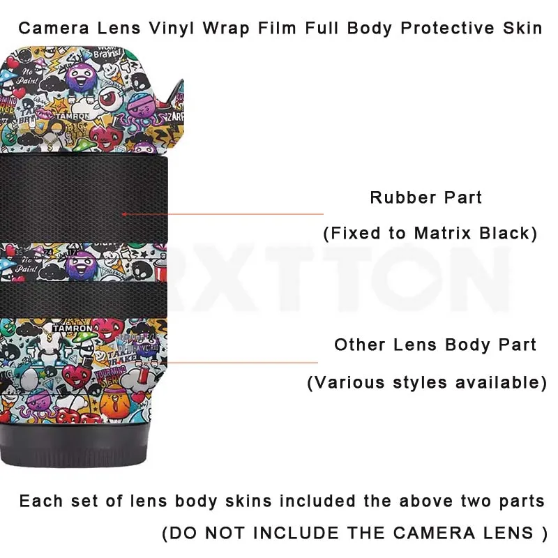 Tamron 17 70 F2.8 3M Vinyl Skin Lens Anti-Scratch Protective Sticker Full Wrap Decals 17-70mm F2.8 B070 for Sony Mount Camera