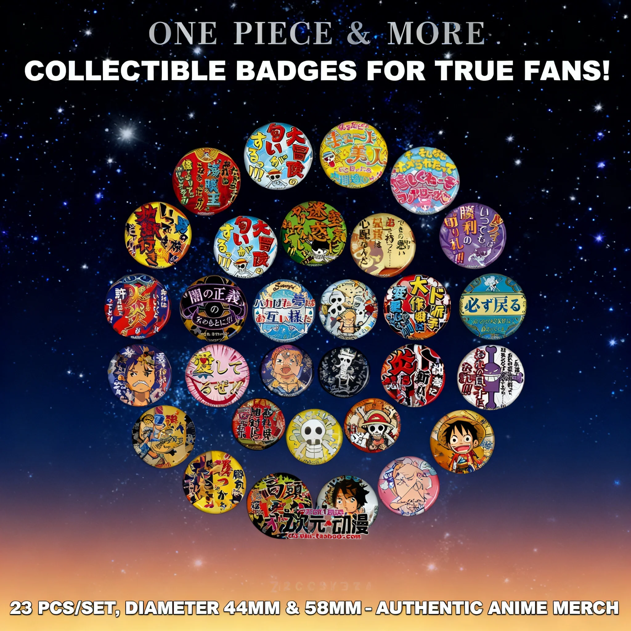 

One Piece Anime Mirror Badge Luffy Zoro Chopper Ace Robin Pin Brooch C Style Cosplay Accessory