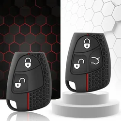 Silicone Remote Car Key Fob Case Cover Holder Shell for Mercedes Benz C B E R Class GL CLS CLK SLK W203 W211 W204
