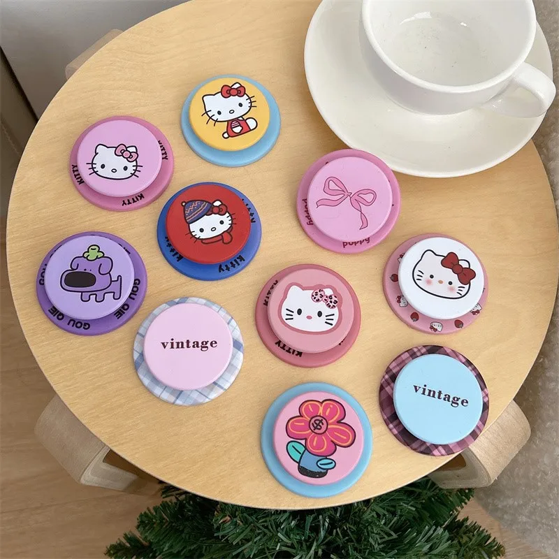 Sanrio Hello Kitty For Magsafe Magnetic Phone Griptok Grip Tok Stand Cute Cartoon For iPhone Foldable Smooth Holder Case view 6