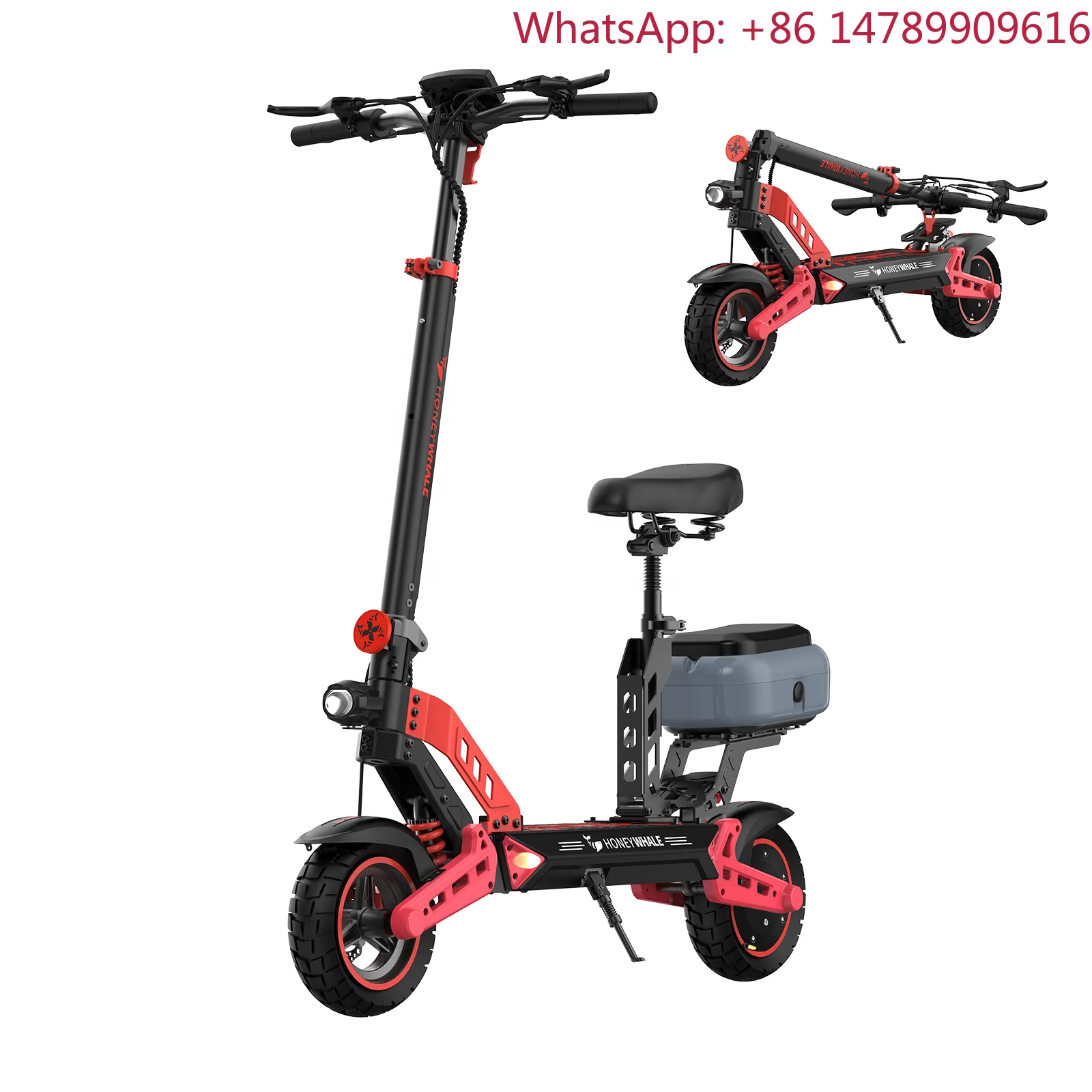 Scooter Todoterreno T4b-n para Adultos, Nueva Energía, 1000W, Velocidad Máxima 55 Km/h, Autonomía Máxima 50 Km, Plegable con Bluetooth y Amortiguación