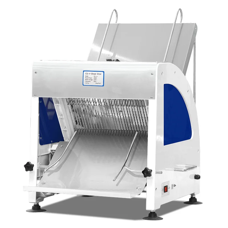 Máquina cortadora de pan multifuncional pequeña comercial personalizada, cortadora de pan tostado de acero inoxidable, cortadora de jamón tostado