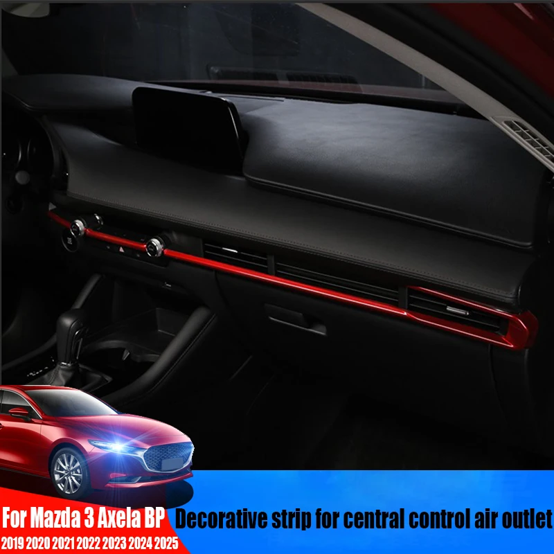 

For Mazda 3 Axela BP 2019 2020 2021 2022 2023 2024 2025 central control air outlet decorative strip modified automotive supplies