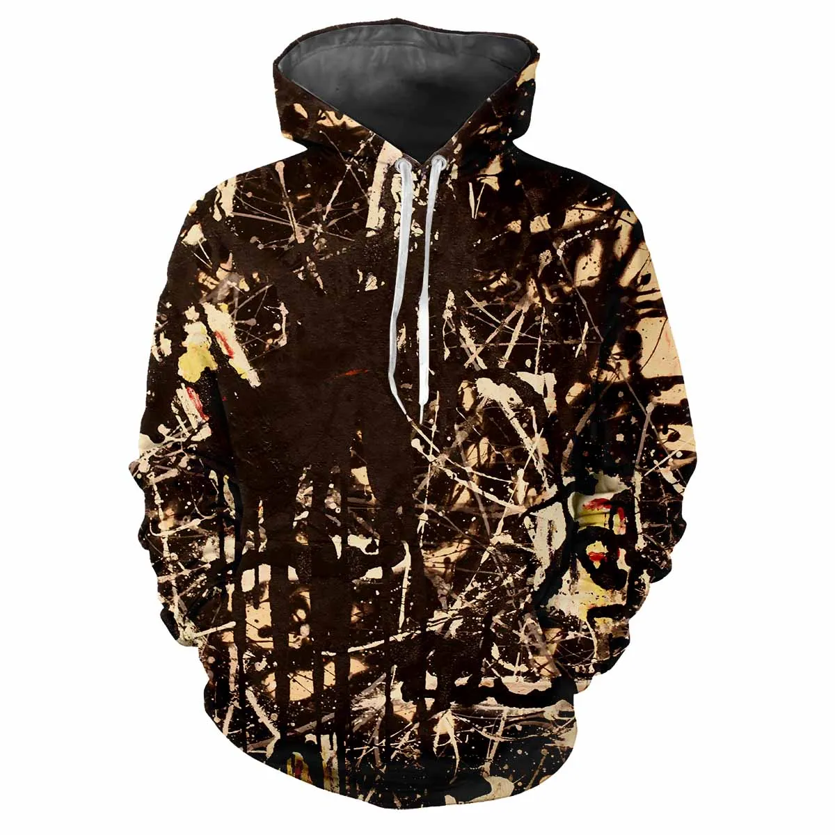 Sudadera con capucha de camuflaje para hombre, ropa informal, cómoda, suelta, tendencia callejera, animales de caza al aire libre, primavera y otoño