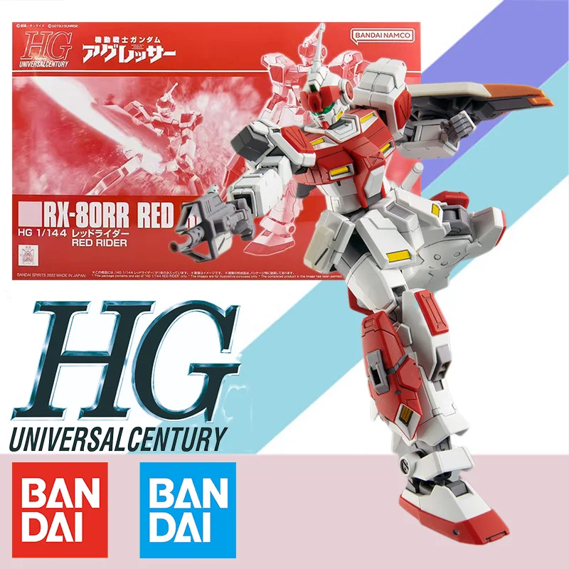 

Bandai Original 1/144 HG UNIVERSALCENTURY PB Limited RX-80RR RED RIDER Anime Action Figure Assembly Model Kit Toy Gift for Kid