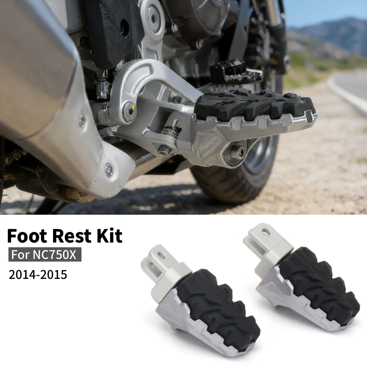 

Аксессуары для мотоциклов: задние подножки для пассажира, педали, комплект подножек для HONDA NC 750X NC750X NC 750 X nc750x 2014 2015