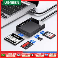 UGREEN USB 3.0 Card Reader SD Micro SD TF CF MS Compact Flash Card Adapter for Laptop Multi Card Reader 4 in 1 Smart Card Reader