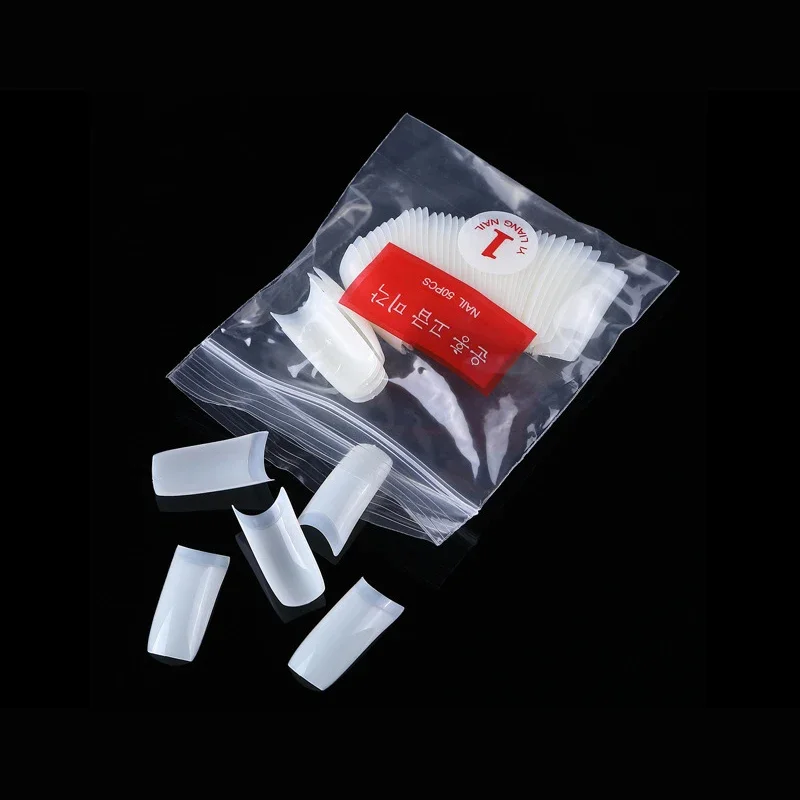 Set di punte per unghie francesi naturali da 500 pezzi Strumenti per manicure Decorazione per unghie Unghie finte per mani belle
