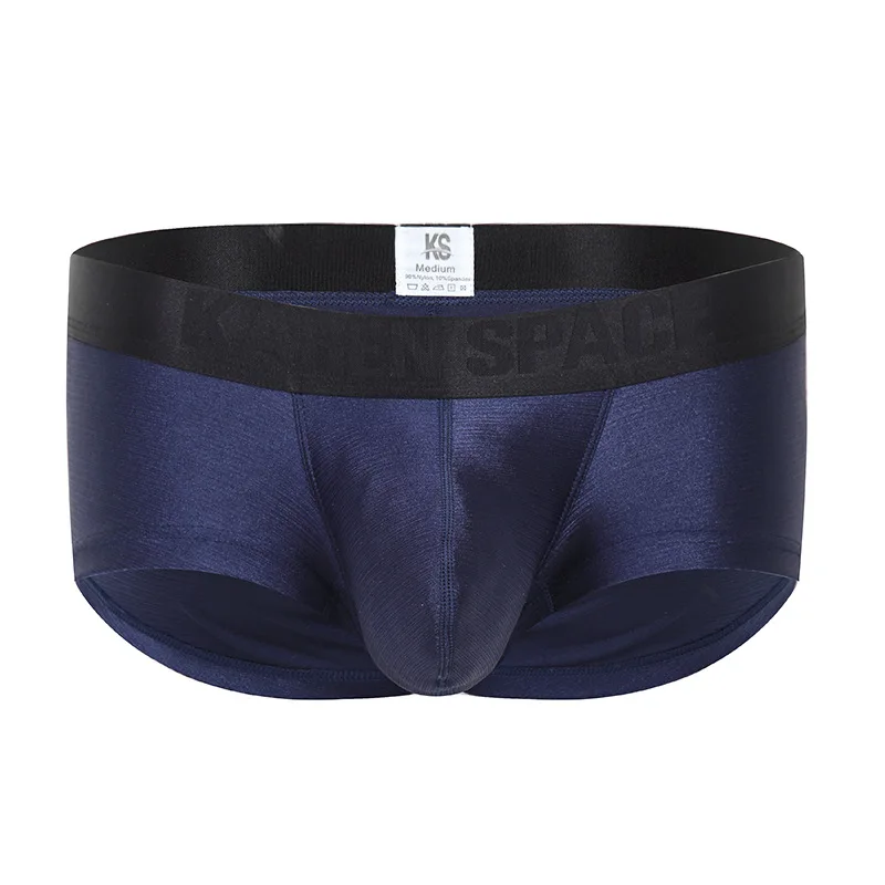 Low Rise Boxer Briefs for Men 3D U-Pouch Underwear Breathable High Elastic with Karen Space Waistband Male Bulge Boxy Underpants