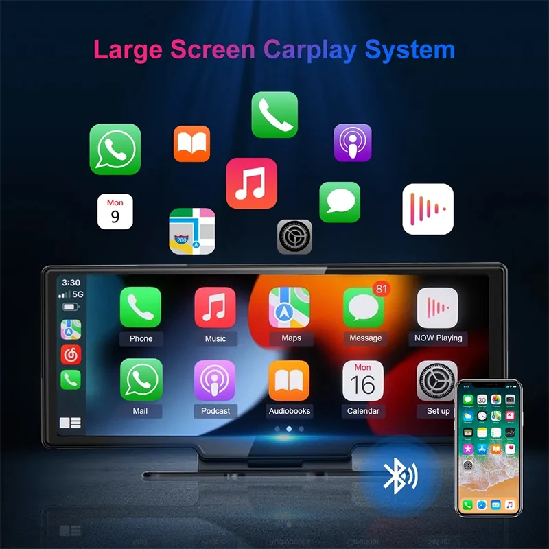 Hot selling 10.26inch carplay android anto universal model car dvd player