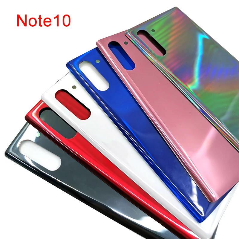 Dla SAMSUNG Galaxy Note 10 Plus 10 + tylna pokrywa baterii szklana tylna obudowa obudowy etui zamienna Galaxy note10 note 10 plus