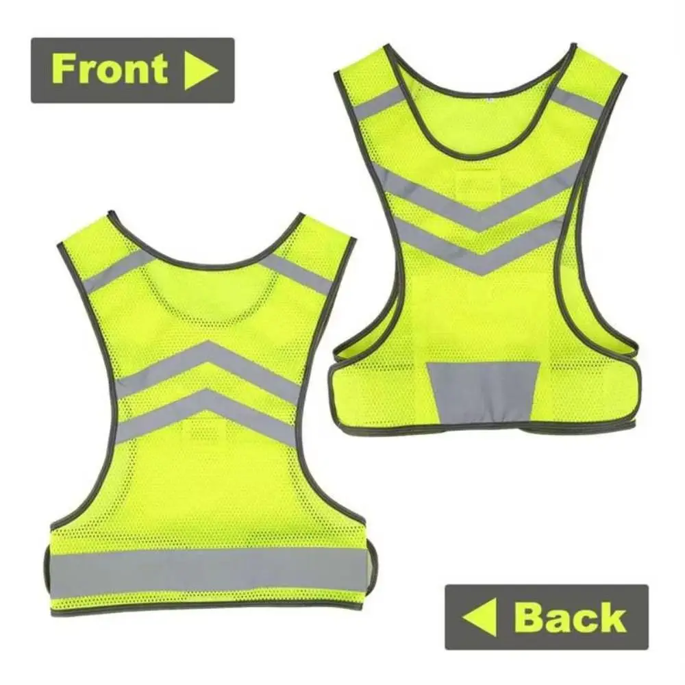 with Storage Bag Reflective Vest Night Warning Waterproof Reflective Safety Jacket High Visibility Lightweight