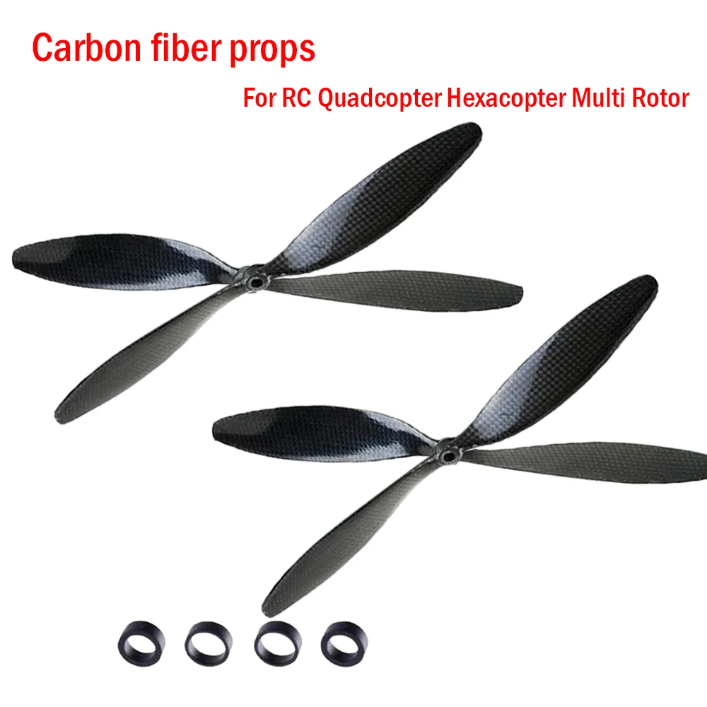 2pairs 8045 1045 1047 1147 1238 1260 1245 CW CCW Propeller all carbon fiber Prop Blade for RC Quadcopter Hexacopter accessory