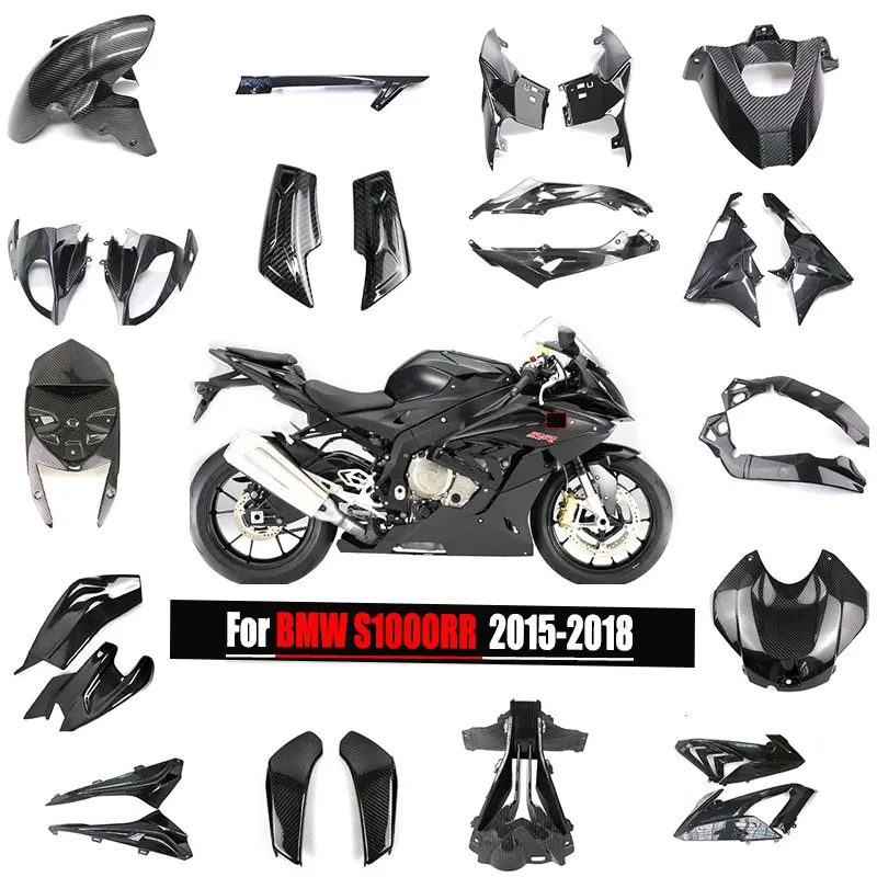 

For BMW S1000RR/S1000R motorcycle complete set of carbon fiber modification parts, front mudguard, fuel tank cover, body kit