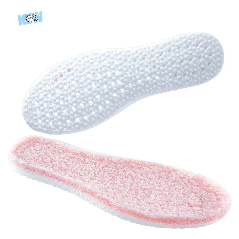 

Lamb Wool Sole Shock Absorption Breathable Mesh Autumn Winter Keep Warm Insoles Unisex Boots Pads Sport Insoles Thermal Insoles