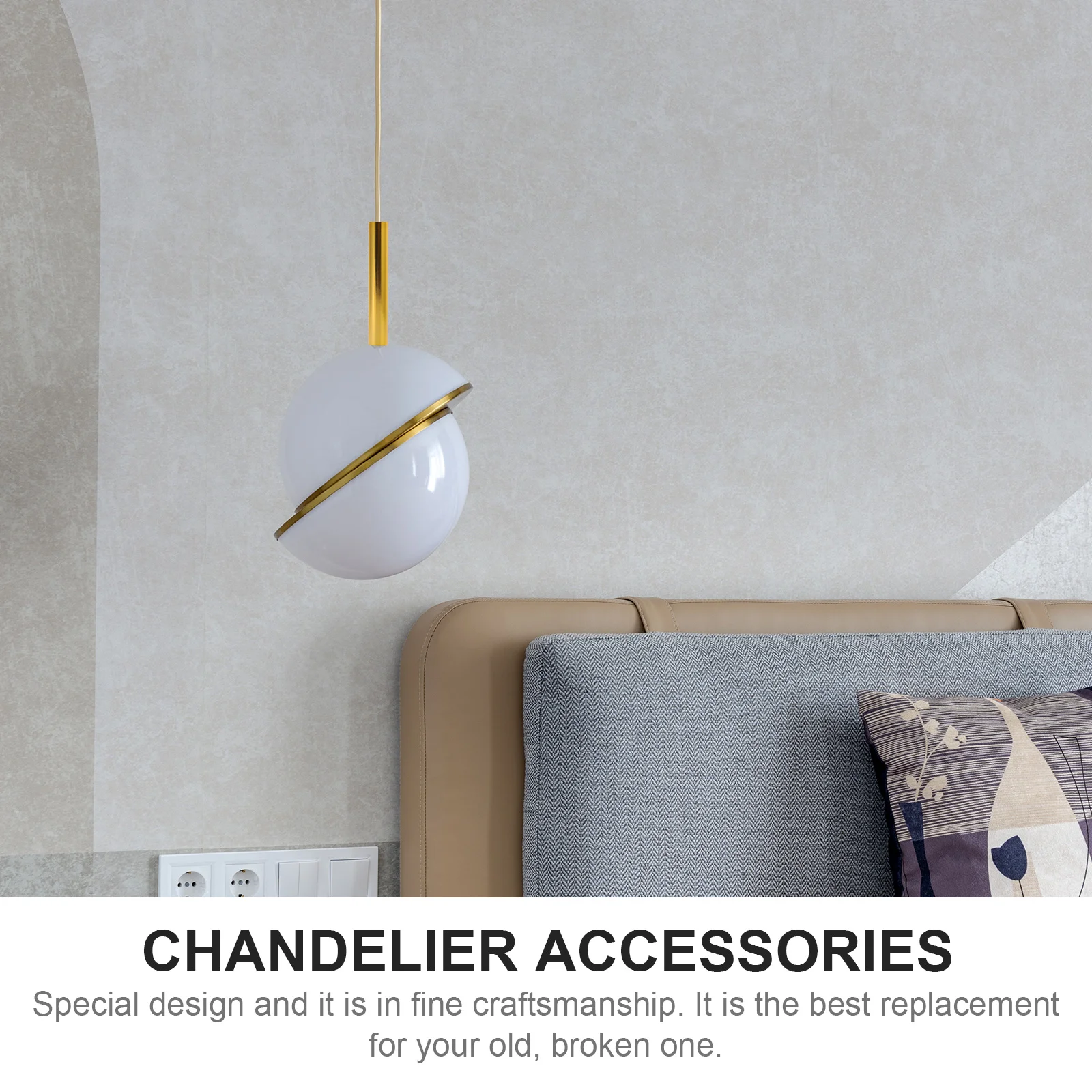 6 Pcs Sleeve Chandelier Casing Rechargeable Light Bulbs Removable Iron Lighting Accessories