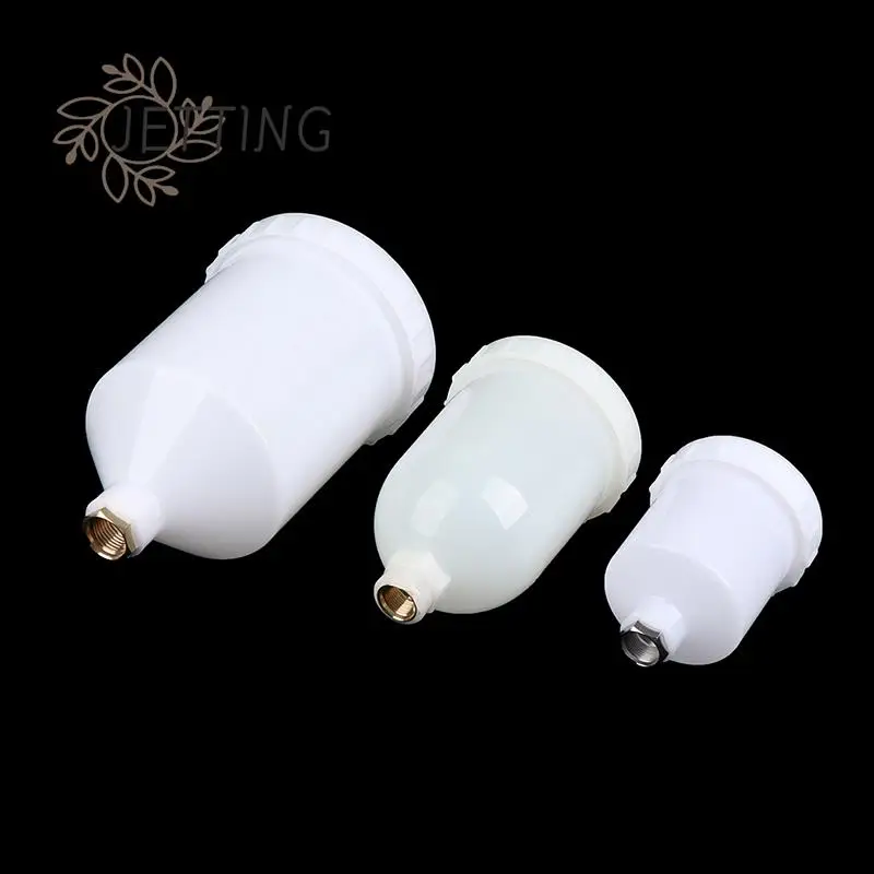 Plastic Spray Paint Cup Sprayer Cup Air Gravity Feed Paint Spray Pot Thread Connector For Spray Gun Parts 125/250/600ml 