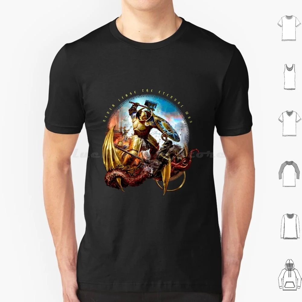 Stormcast Eternals Never Cease. T Shirt 6xl Cotton Cool Tee Stormcast Eternals Never Cease