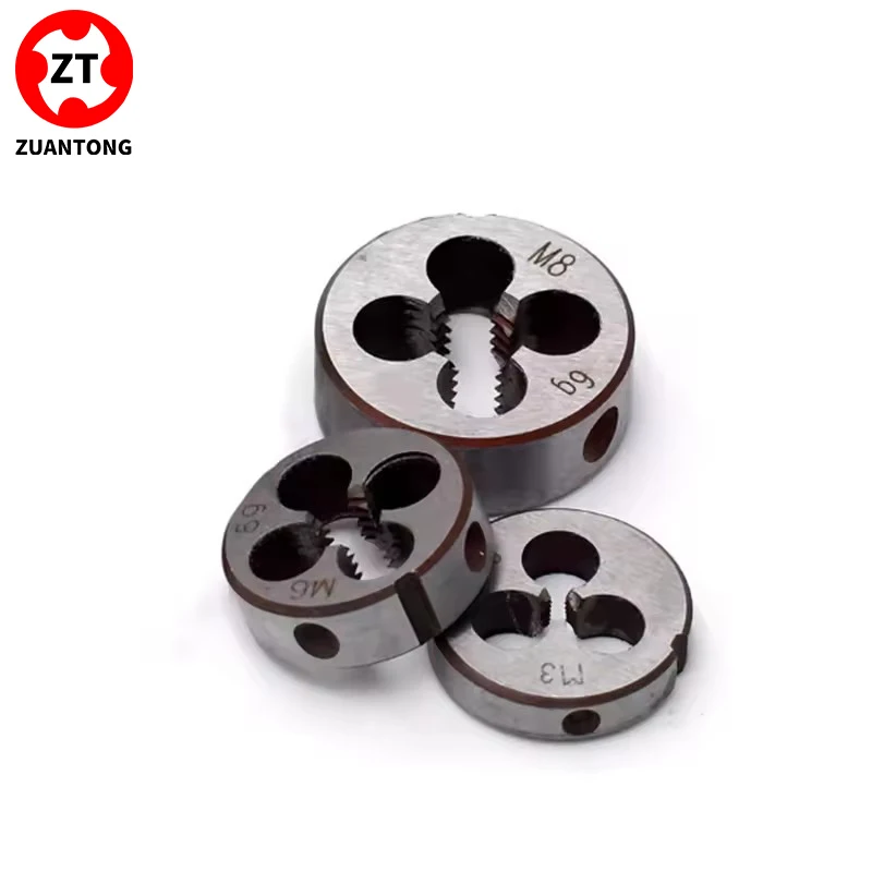 ZUANTONG HSS-6542 Metric Thread Round Die M1 M1.4 M2 M3 M3.5 M4 M4.5 M5 M6 M6.5 M7M7.5M8M8.5M9M9.5M10M11M12 Screw Threading Dies