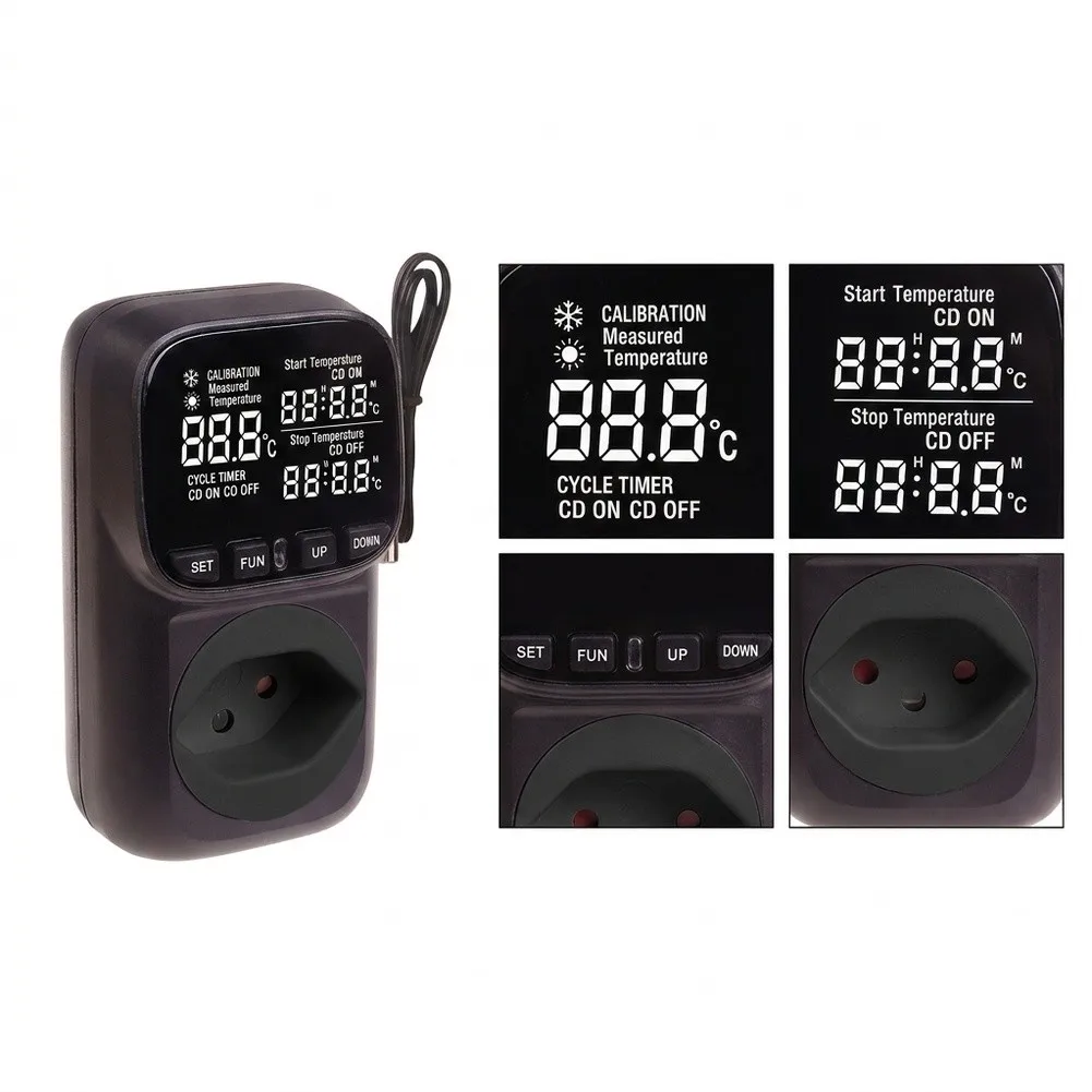 Greenhouse Climate Control 10A Digital Temperature Controller For Extreme Condition Monitoring As Picture Thermostat