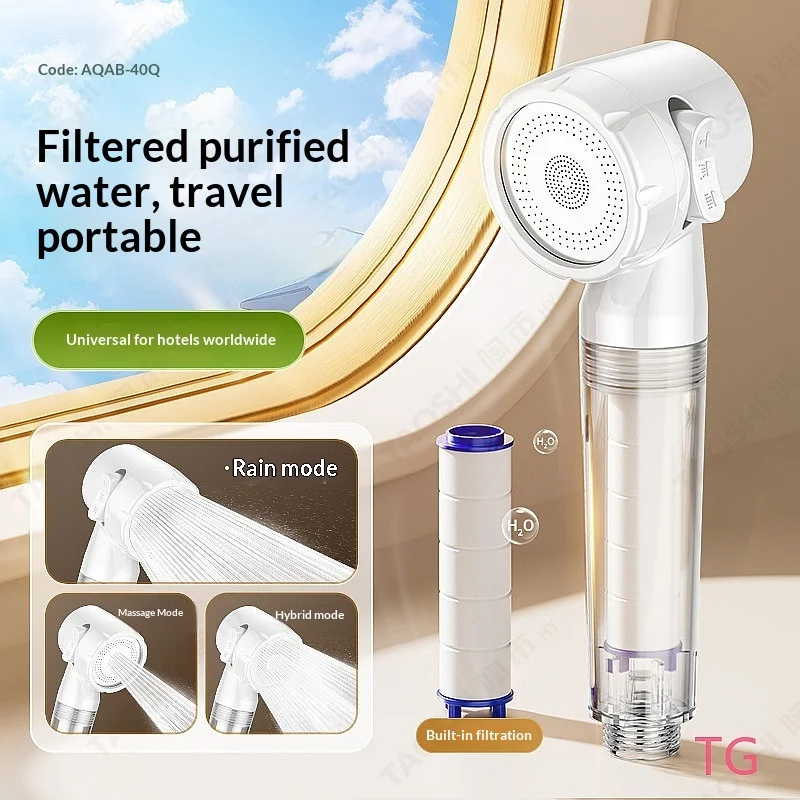 Filter Shower Head with Handheld, High Pressure Water Saving, Portable Travel, Remove Chlorine