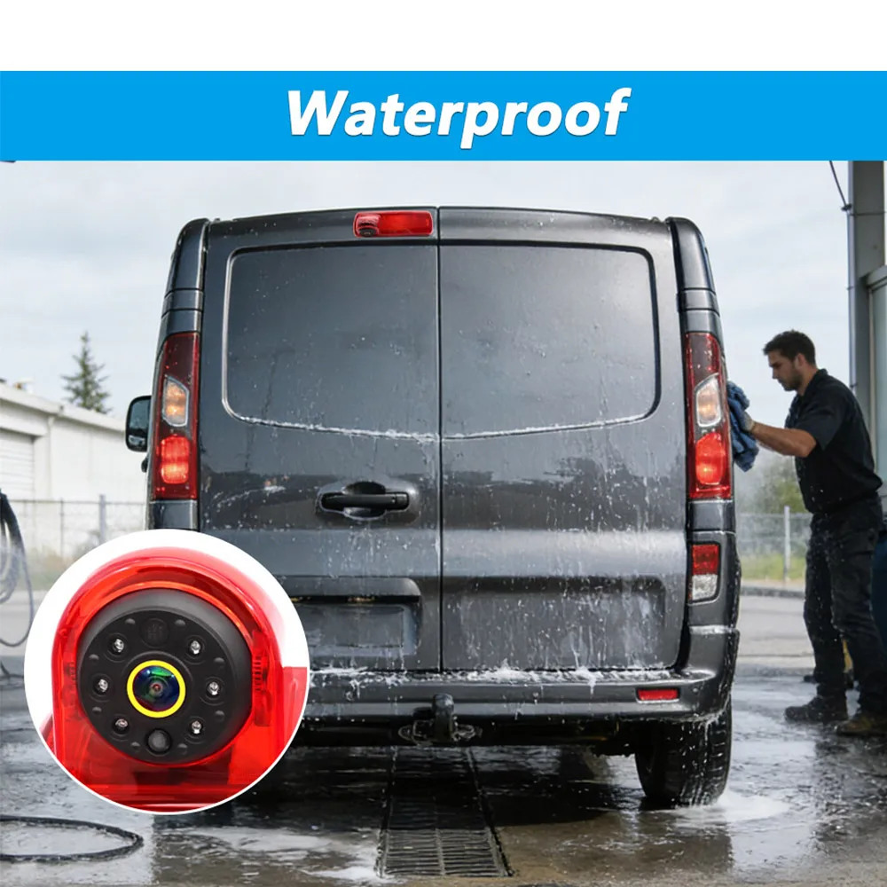 AHD 1080P Third Brake Light Reverse Camera For Renault Trafic Vauxhall Vivaro Nissan Primastar Van Adjustable Lens IR Night Visi