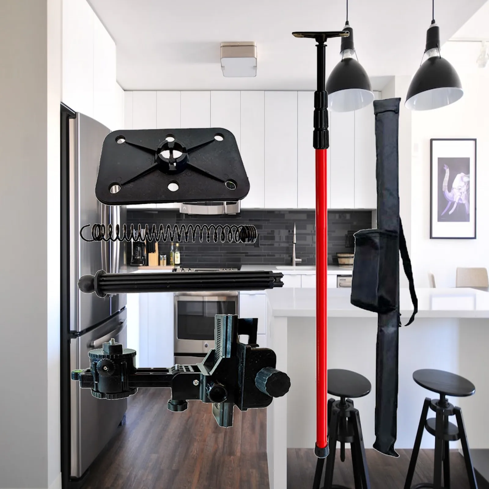 Lasers Level Telescopic Rod Convenient Installation Scale Horizontally Accessory Hardware Leveling Support Stand for Home Inside