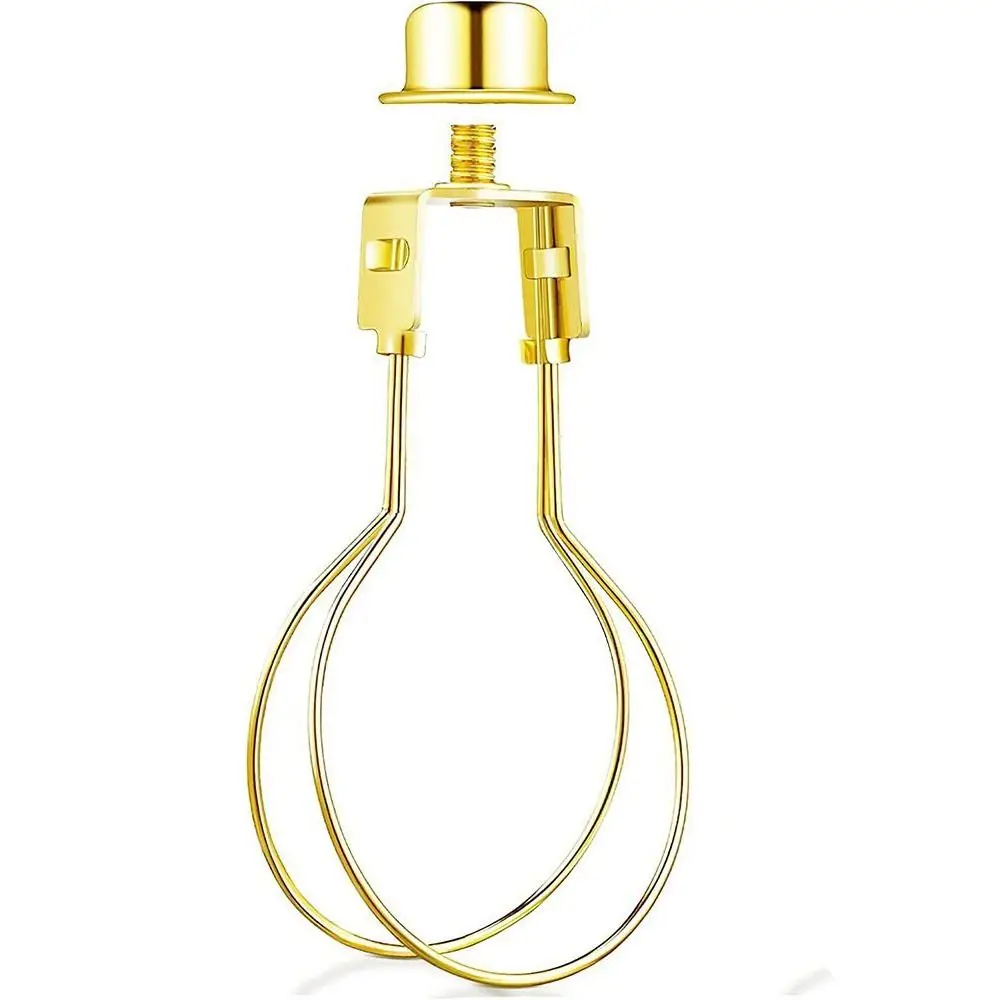 Durable Harp Includes Light Bulb Clip Finial Top Supporting Holder Adapter Iron Lampshade Levellers Fixed Lamp